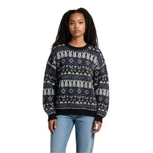 Vintage 80’s Geometric Print Grandpa Sweater
